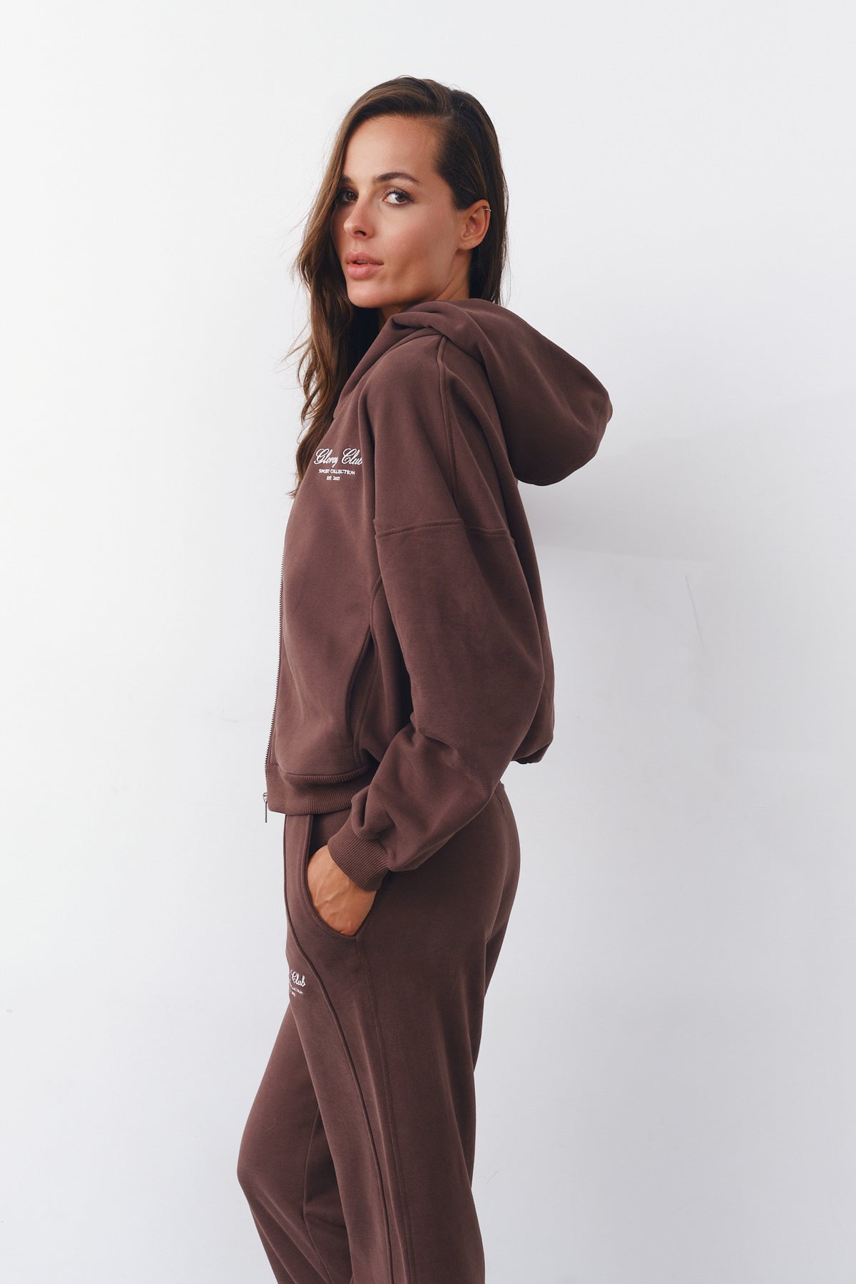 Кофта на блискавці Sport Club  шоколад
